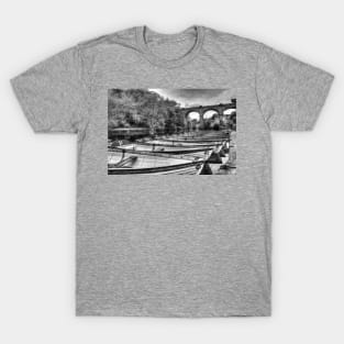 knaresborough Viaduct And River Nidd Rowing Boats T-Shirt